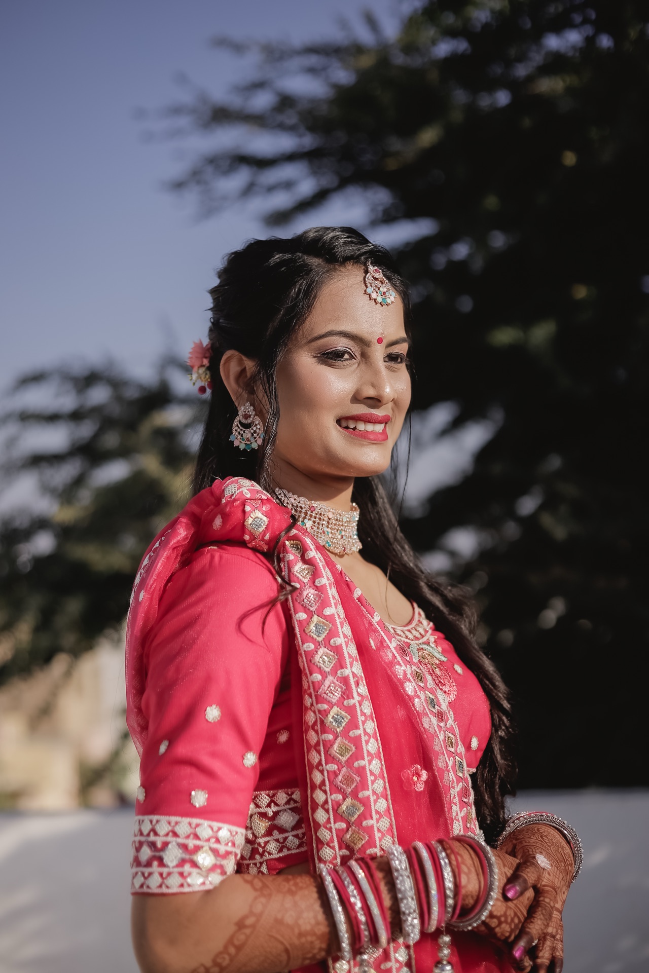 Haldi ritual portrait